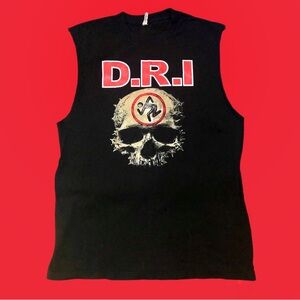 90s DRI D.R.I band shirt cutoff sleeves XL